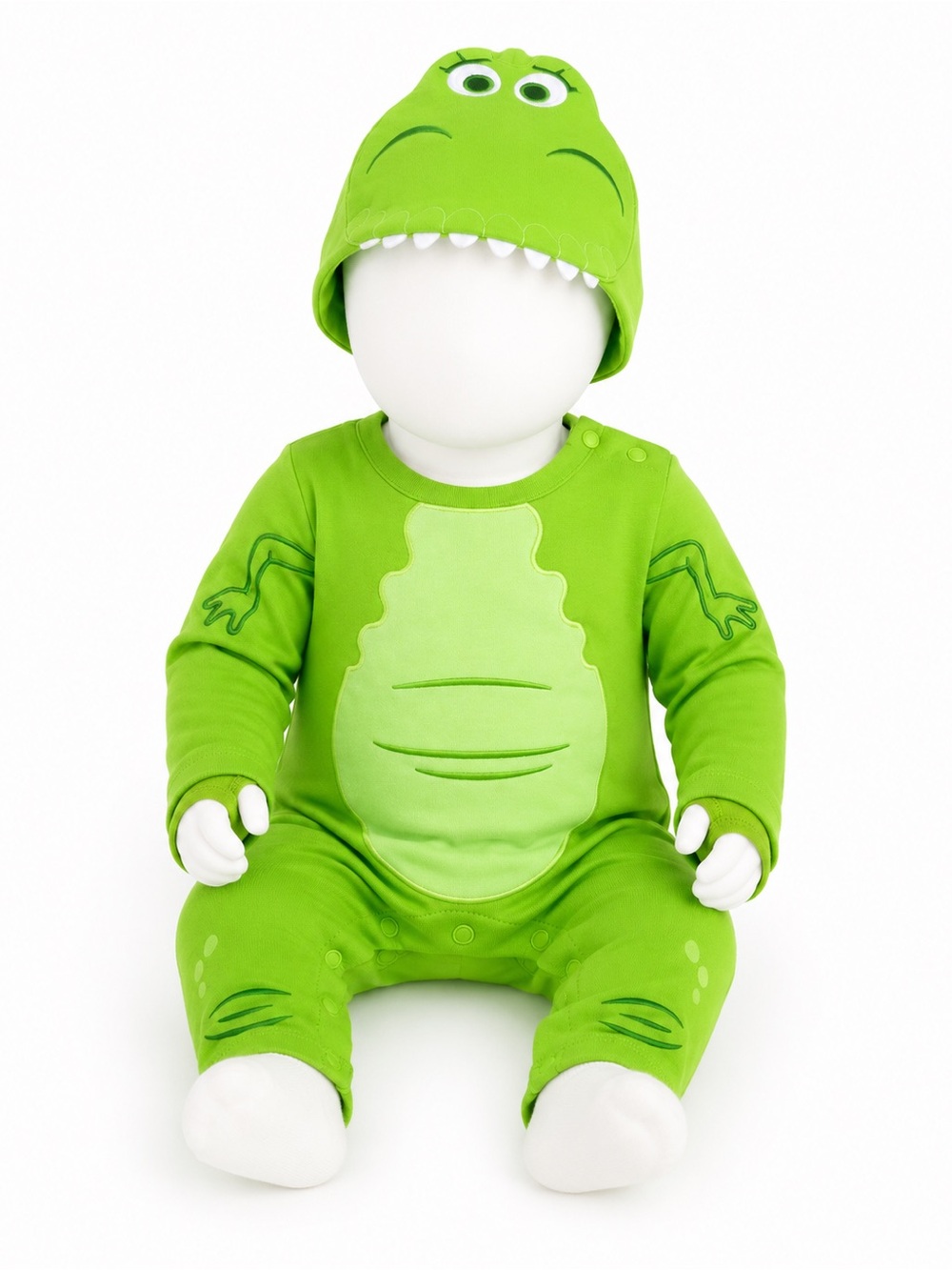 Disney Baby Toy Story Rex Dinosaur Onesie & Hat Set NWT 6-9months